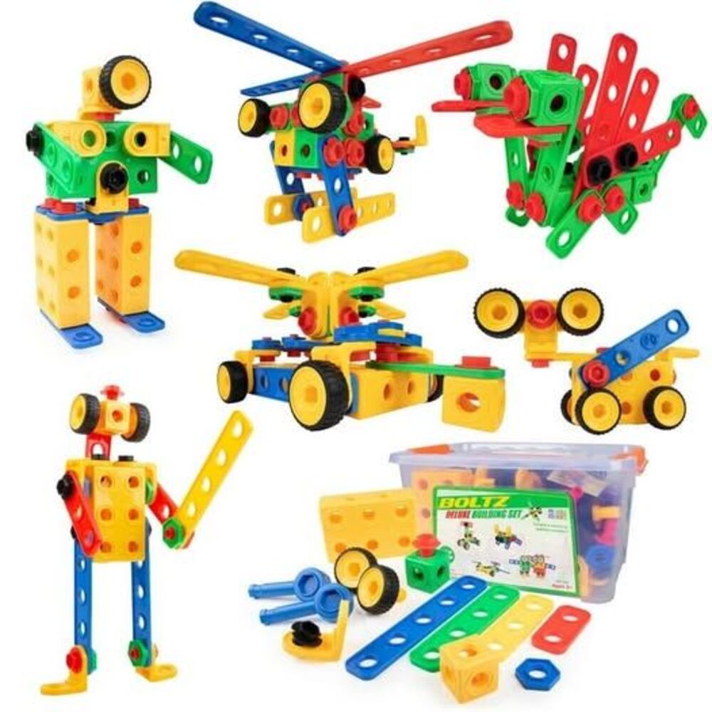 USA Toyz 163pk Boltz Learning Resources Toy Box Building Toys